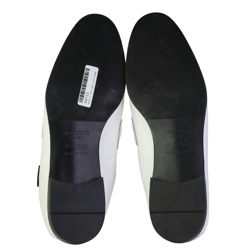 Russell & Bromley White Snaffle Loafer UK 9 EU 43 👞