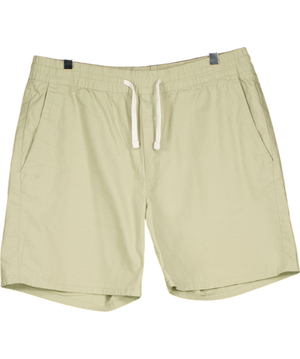 WEEKDAY Beige Drawstring Cotton Shorts UK M