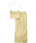 HOUSE OF CB Beige 2-piece Camel Audette Structured Corset Top & Luna Cargo Trousers Set UK S
