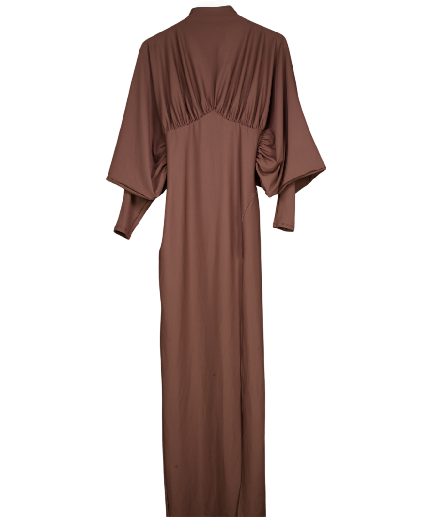 ASOS Brown Backless Maxi Dress UK 10