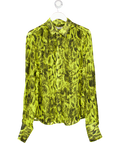 Salt Murphy Yellow Snake Print Shirt UK M