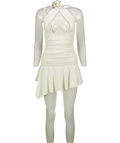 Mars the Label White Cream Halter Neck Mini Dress UK 8