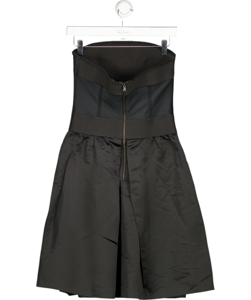 D&G DOLCE & GABBANA Black Bandage Corset Top Satin Bow Detail Dress It42 UK 10