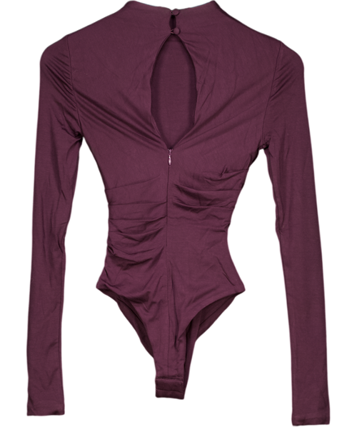 Babyboo Purple Pearson Bodysuit - Plum Brown UK XS