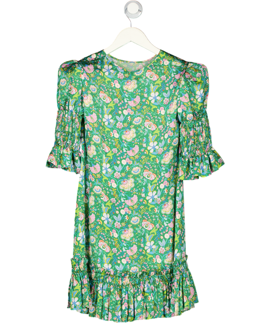 The Vampires Wife Green Whole Lotta Trouble Floral Print Dress UK 8