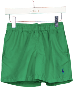 POLO RALPH LAURENGreen Drawstring Swim Shorts 5 Years