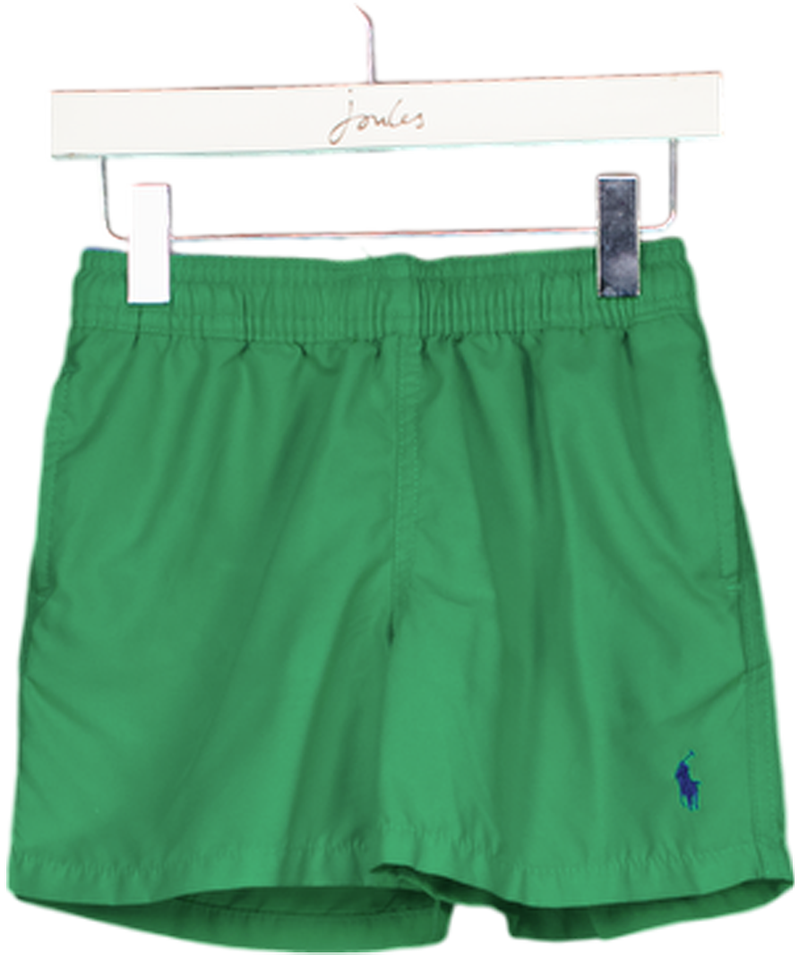 POLO RALPH LAURENGreen Drawstring Swim Shorts 5 Years