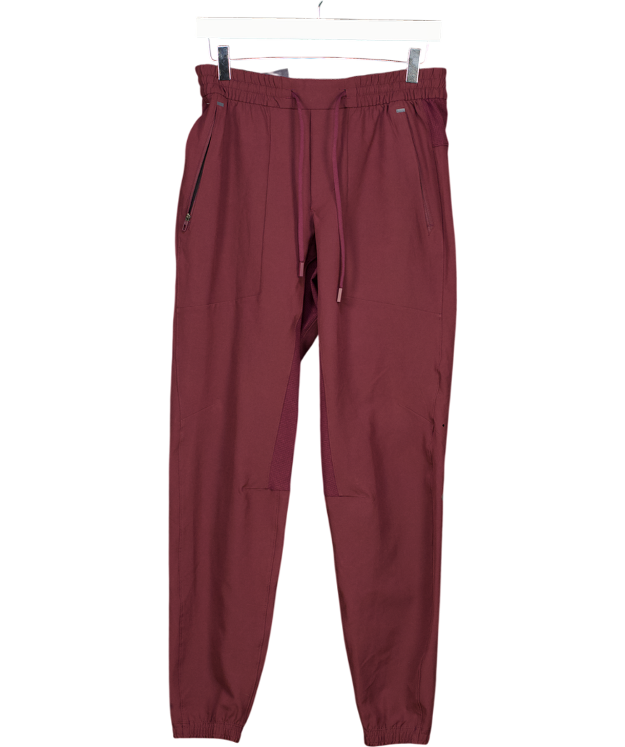 Lululemon Red Tapered Dri-fit Joggers UK S
