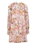 Needle & Thread Multicoloured X Jasmine Hemsley Harmony Floral-print Recycled Tulle Mini Dress UK 4