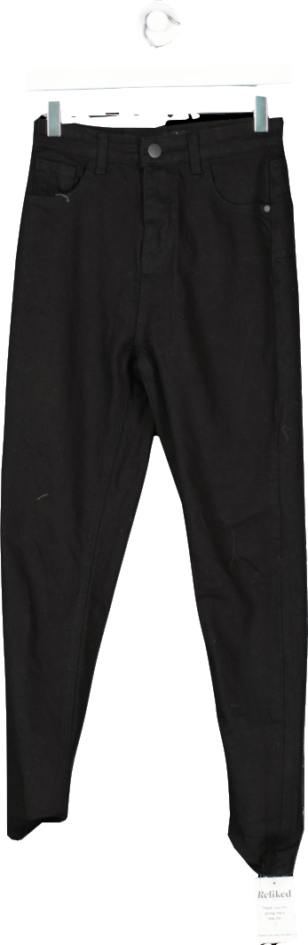boohoo Black Skinny Fit Jeans UK 6