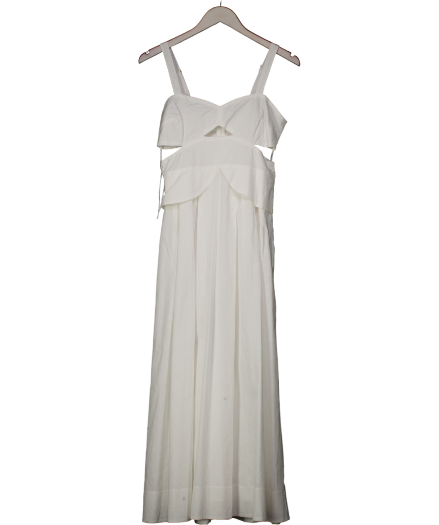 Billy j White Harleigh Midi Dress UK 6