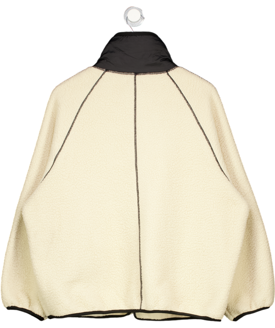 RUMORED Cream Sherpa Fleece Jacket UK M