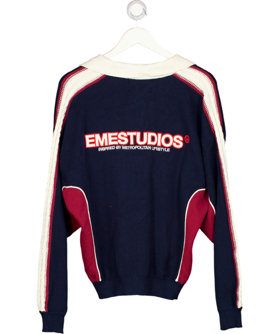 Emestudios Blue Chully Knit Polo UK M