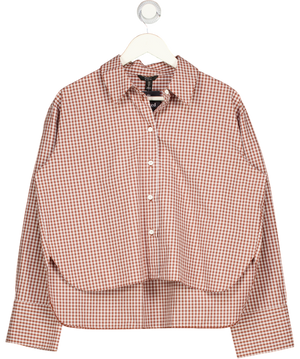 River Island Red Chequered Shirt UK 10