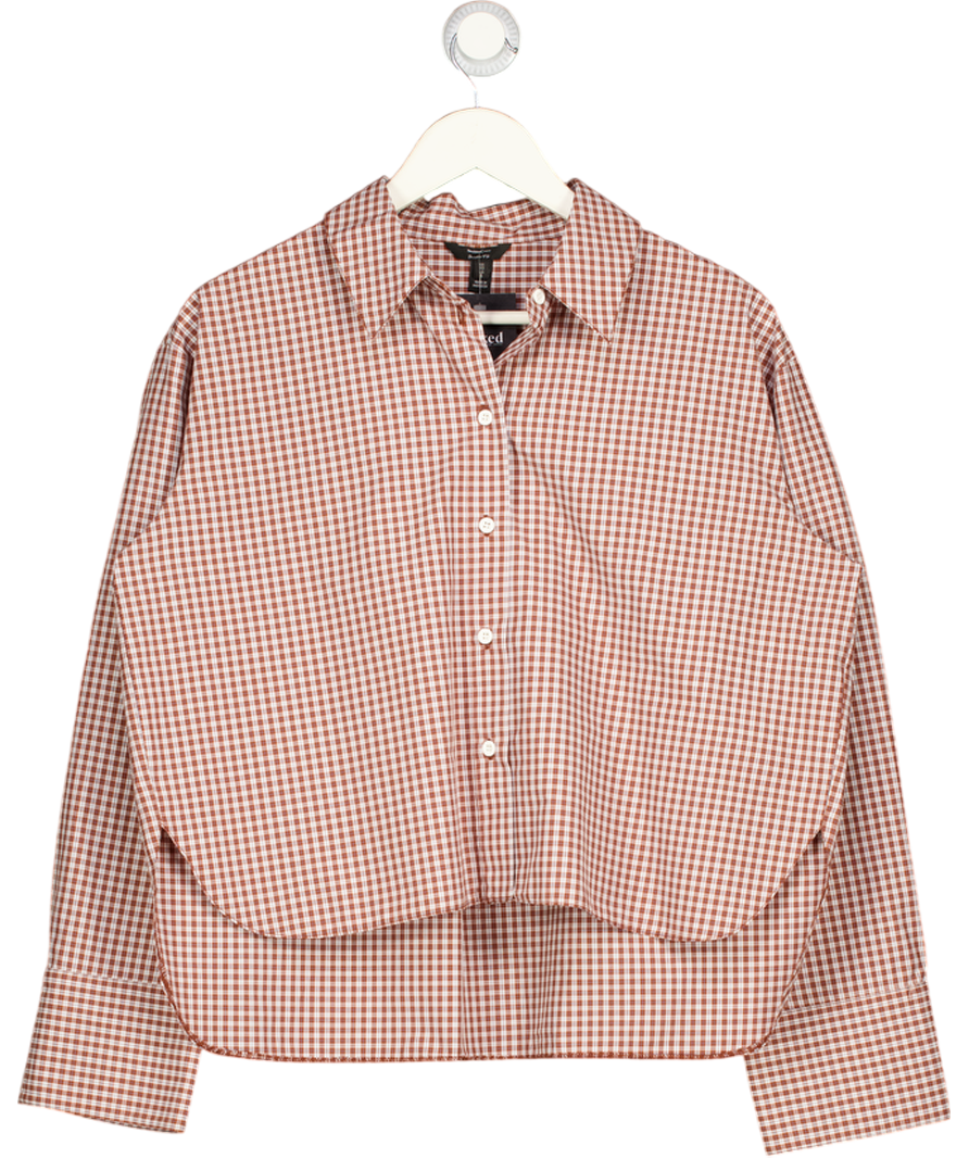 River Island Red Chequered Shirt UK 10