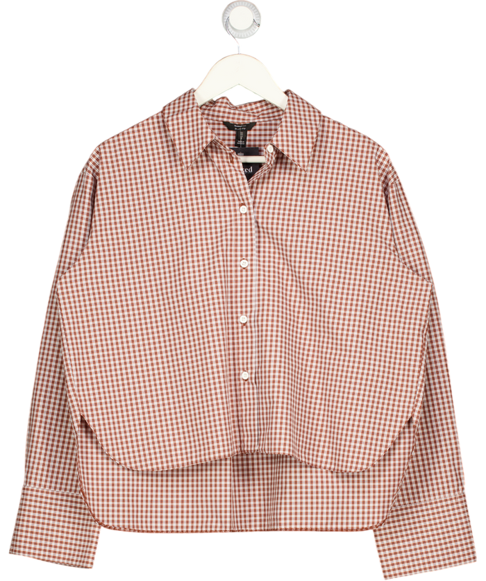 River Island Red Chequered Shirt UK 10