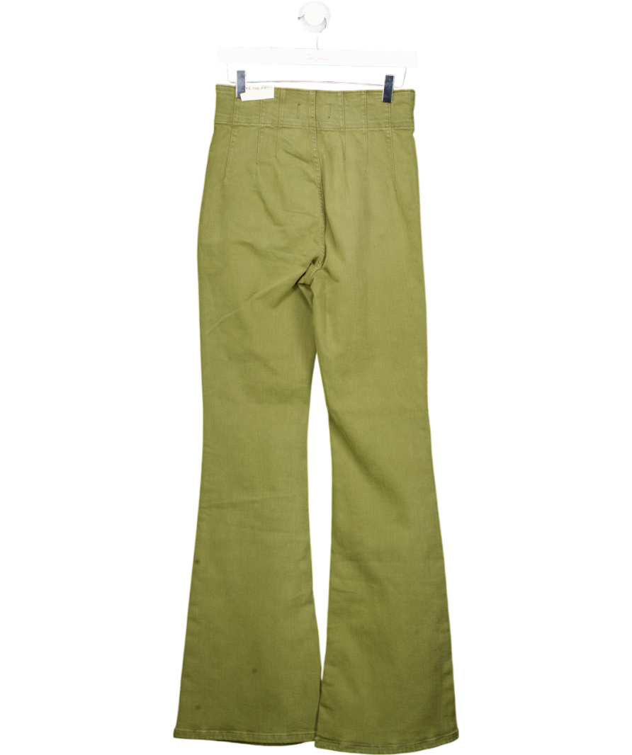 Free People Olive Green We The Free Jayde Flare Jeans W28