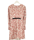 JASON WU Cream Pleated Floral-print Dress UK 6