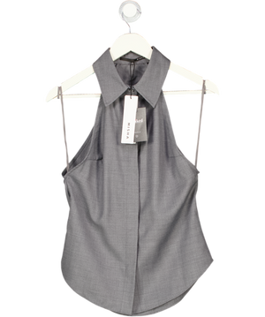 MISHA Grey Australia Halter Shirt UK S