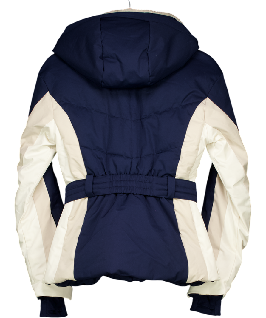 OYSHO Navy Blue & Ivory Water Resistant Ski Jacket UK S