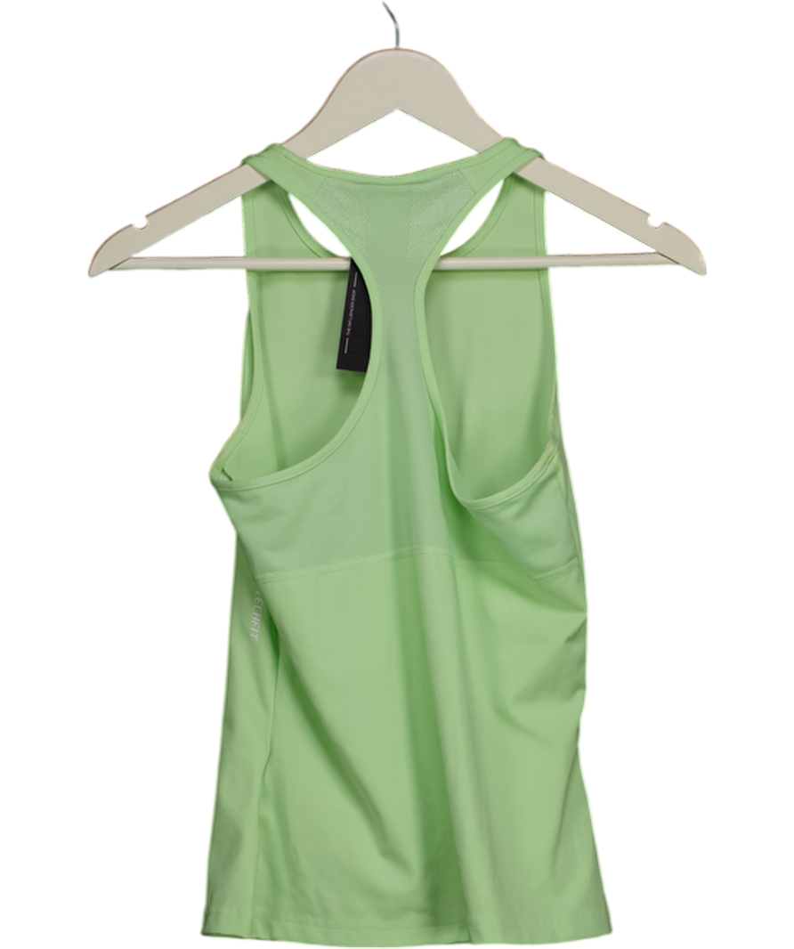adidas Mint Green Techfit Racerback Training Tank Top UK S