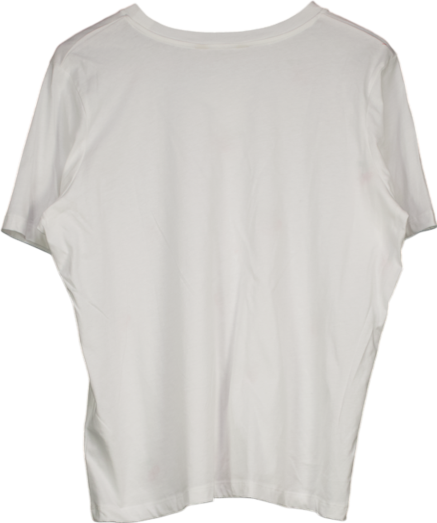 Next White Friends Like These Ivory Cherry Embroidered T-shirt UK 12