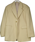 The Frankie Shop Yellow Jun Textured Blazer UK M