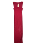 MESHKI Magnolia Sleeveless Diamante Maxi Dress - Wine Red UK S