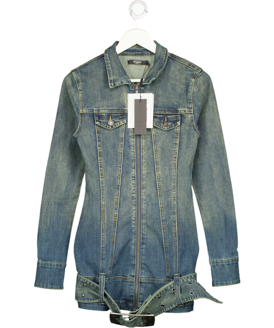 Jaded London Blue Denim Dress With Belt UK 8