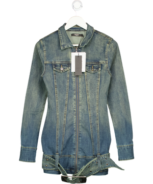 Jaded London Blue Denim Dress With Belt UK 8