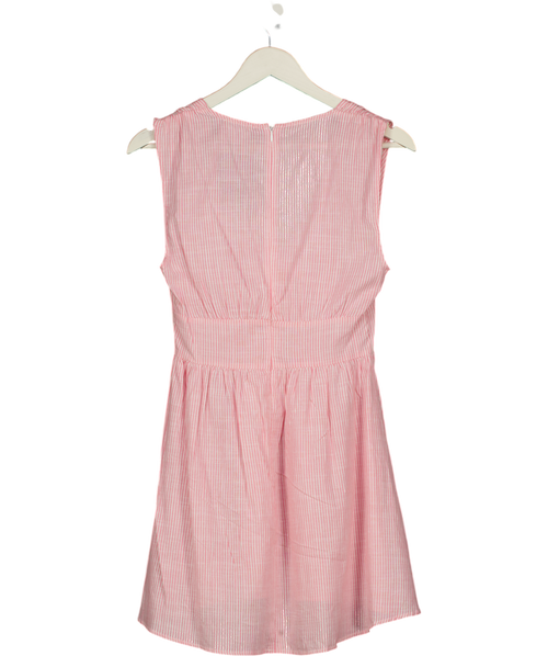 ASOS Pink Stripe Cotton Mini Dress UK 8