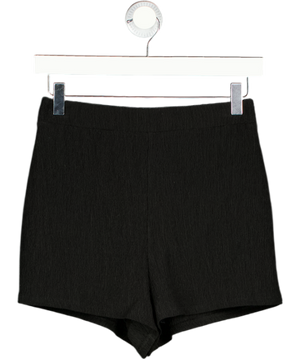 NBD Black Knit Shorts UK S