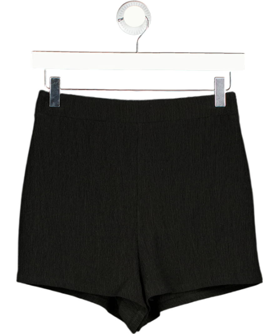 NBD Black Knit Shorts UK S