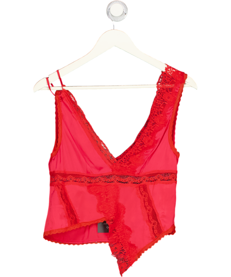 Free People Red Brenda Knight Valentine Vest UK S