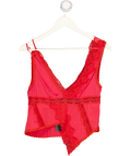 Free People Red Brenda Knight Valentine Vest UK S