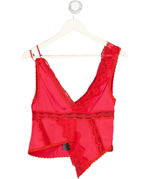Free People Red Brenda Knight Valentine Vest UK S