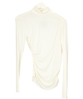 & Other Stories Cream Draped Turtleneck Top UK S