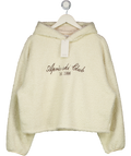 RESERVED Cream Apres Ski Borg Hoodie UK L