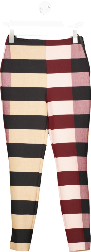 ASOS Multicoloured High Waisted Striped Skinny Trousers UK 8