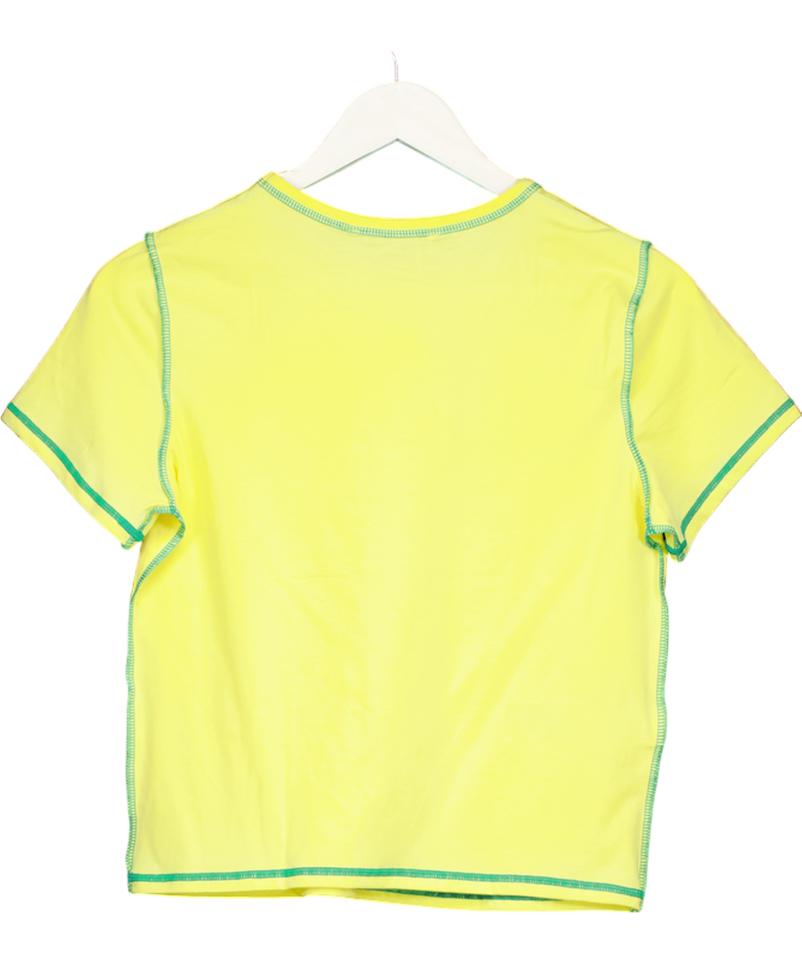MANGO Yellow T-shirt UK M