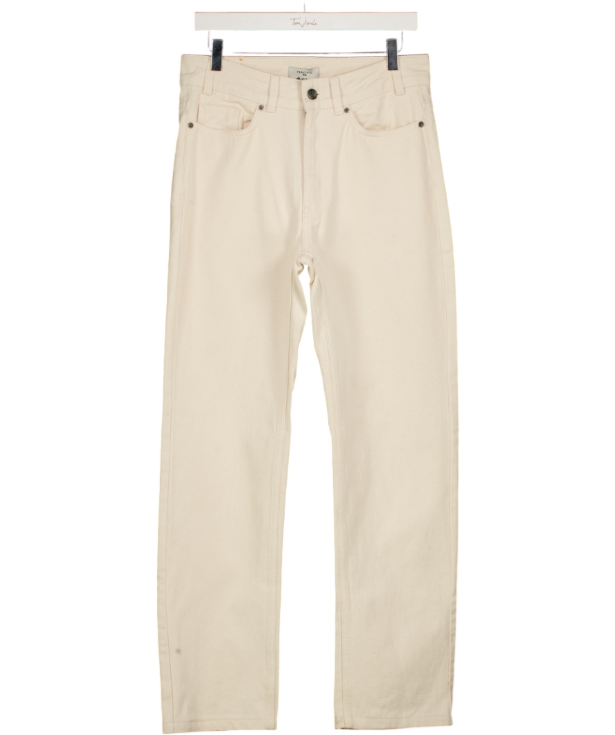 PERCIVAL Cream Straight Leg Jeans W30