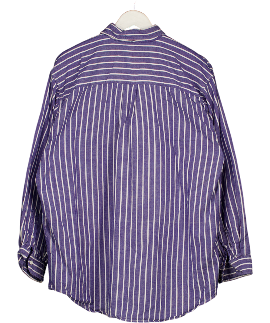 BRITCHES GREAT OUTDOORS Blue Striped 100% Cotton Shirt UK L