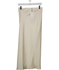 ZARA Cream Satin Midi Skirt UK S