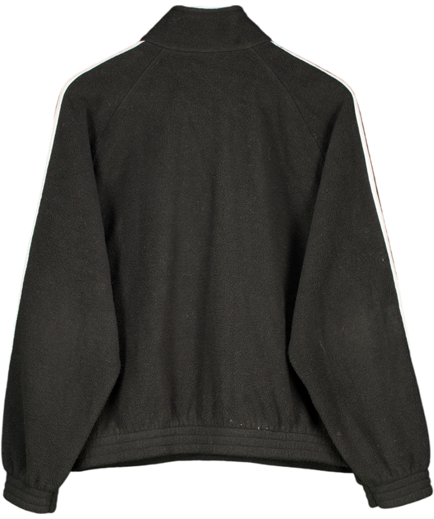 adidas Black Three Stripes Fleece Top UK 12