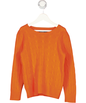 Polo Ralph Lauren Orange The Iconic Cable-knit Cashmere Jumper 6 Years
