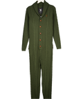 ONEPIECE Green Cableknit Onepiece Onesie UK S