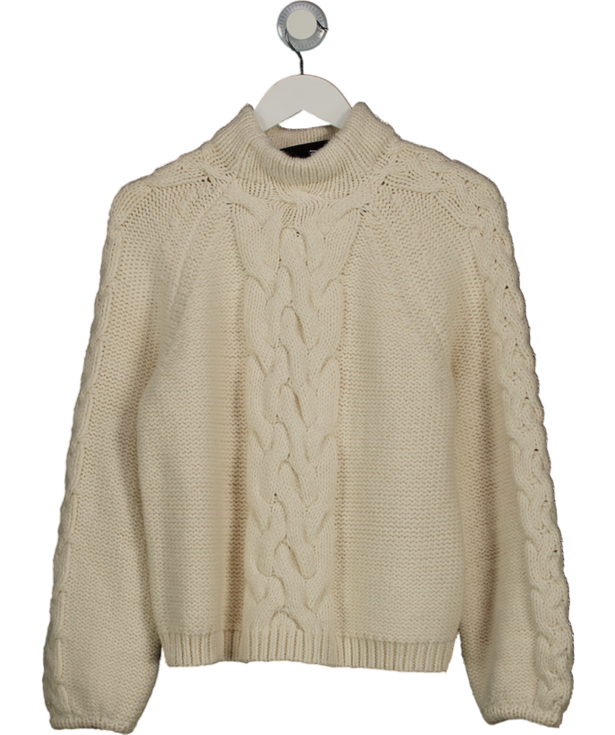 Mint Velvet Cream Cable Knit Jumper UK S
