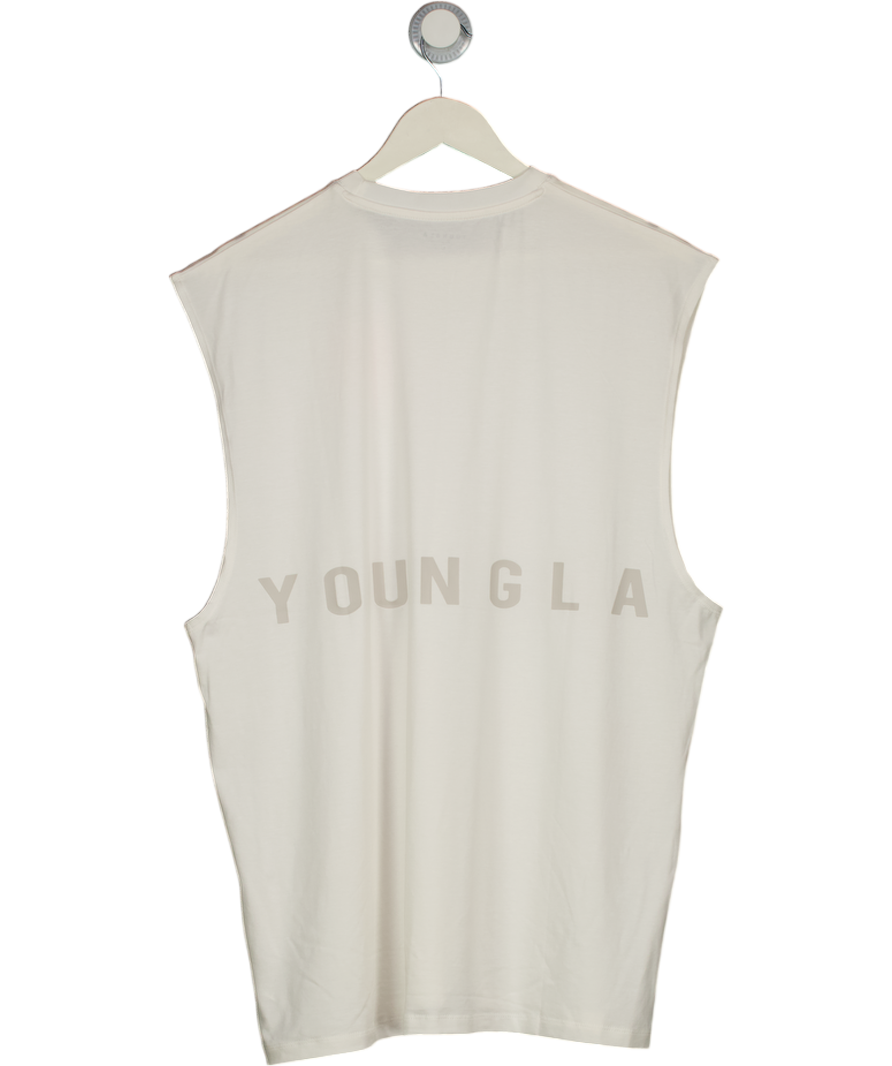 Young LA White Runtech Tank UK L