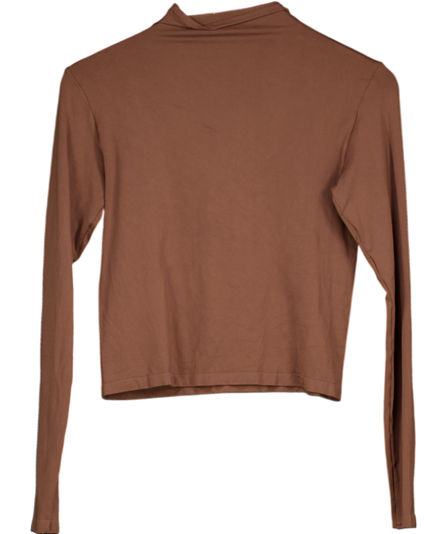 SKIMS Brown Long Sleeve T-shirt UK XL
