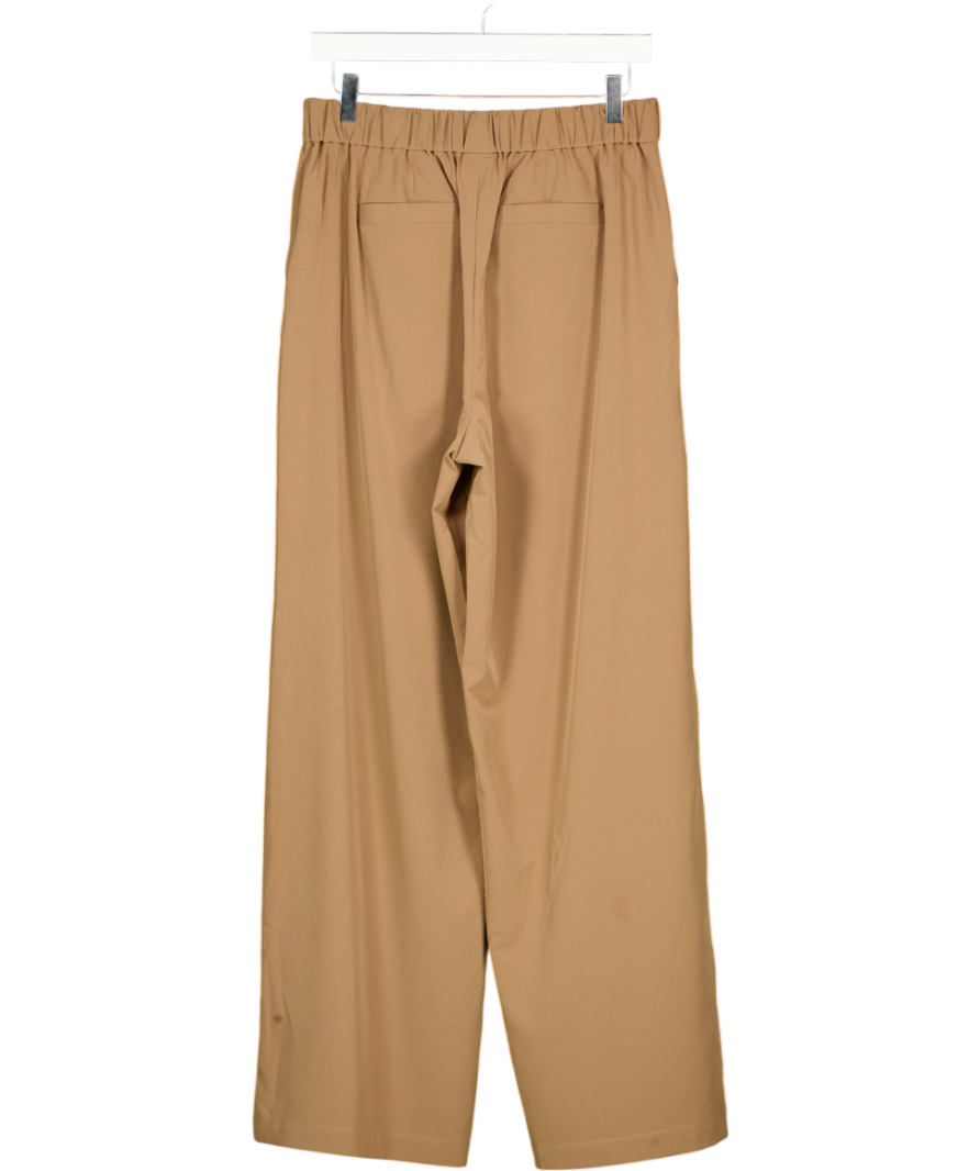 VARLEY Taupe Brown Kayson Wide Leg Trousers 32" UK M